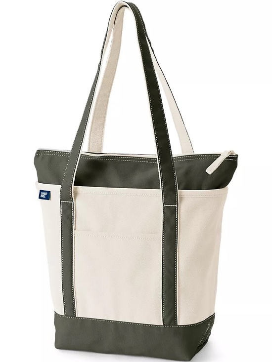 Lands' End Handbags - Lands’ End Medium Zip Top Tote